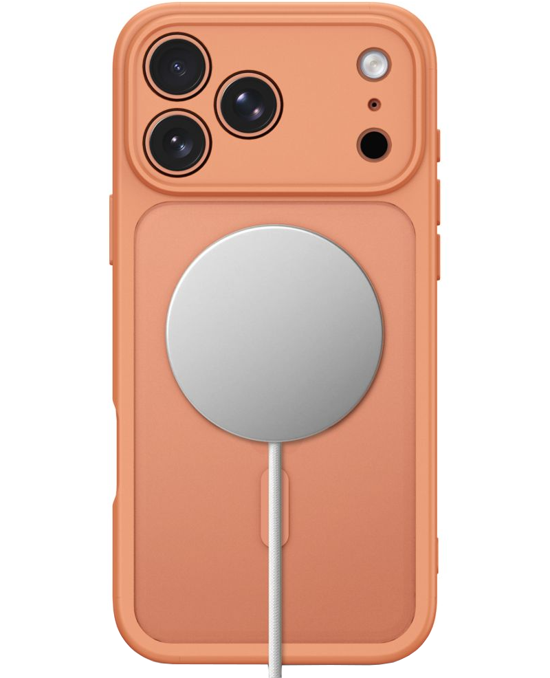 Husa MagSafe pentru Apple iPhone 18 Pro Max / 17 Pro Max, Tech-Protect, BasicMag, Portocalie Mata