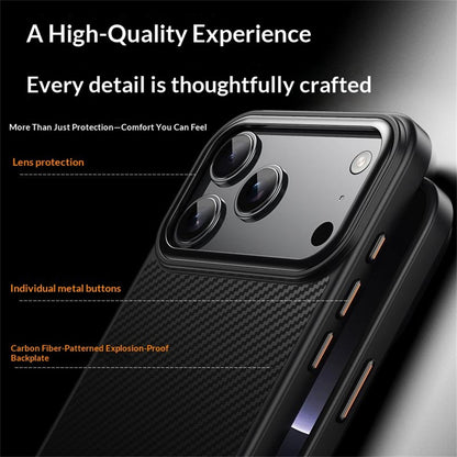 Husa MagSafe pentru Apple iPhone 18 Pro / 17 Pro, OEM, Carbon, Neagra