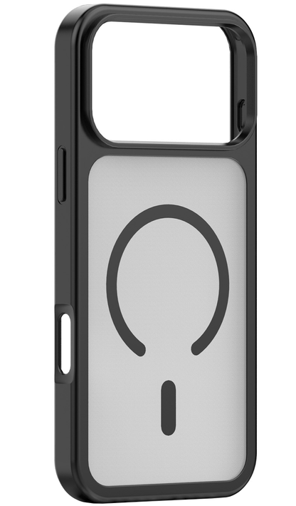 Husa MagSafe pentru Apple iPhone 18 Pro / 17 Pro, OEM, Mag Big Hole, Neagra Mata