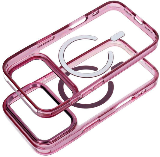 Husa MagSafe pentru Apple iPhone 18 Pro / iPhone 17 Pro, OEM, Frame Clear Hybrid, Visinie