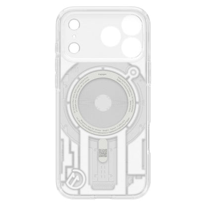 Husa MagSafe pentru Apple iPhone 18 Pro / 17 Pro, Spigen, C11 Ultra Hybrid MagFit Element, Alba ACS12308