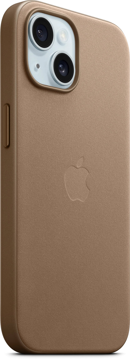 Husa MagSafe pentru Apple iPhone 15, FineWoven, Maro MT3C3ZM/A