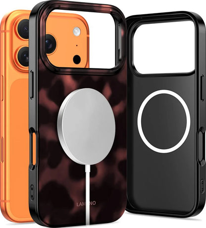 Husa MagSafe pentru Apple iPhone 17 Pro Max, Tech-Protect, Lamano Panther, Neagra