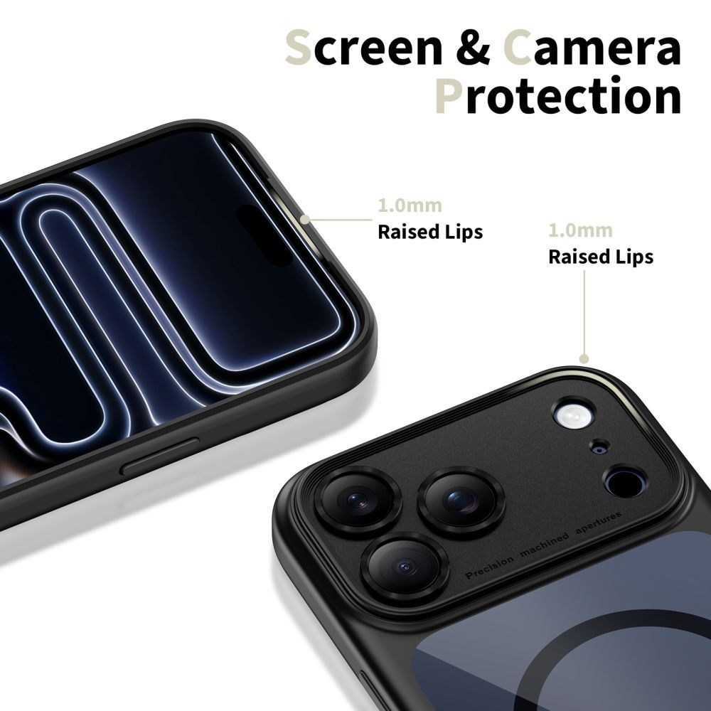 Husa MagSafe pentru Apple iPhone 17 Pro, Tech-Protect, MagPeak, Bleumarin