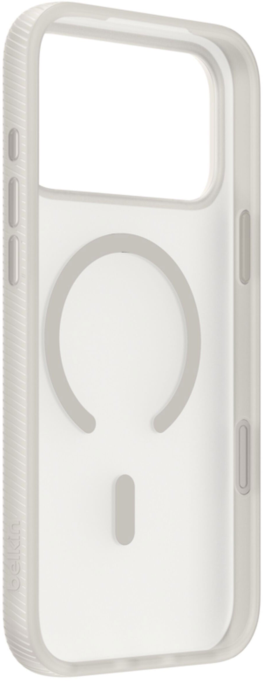 Husa MagSafe pentru Apple iPhone 17 Pro Max, Belkin, SheerForce Grip, Bej MSA036hqSA
