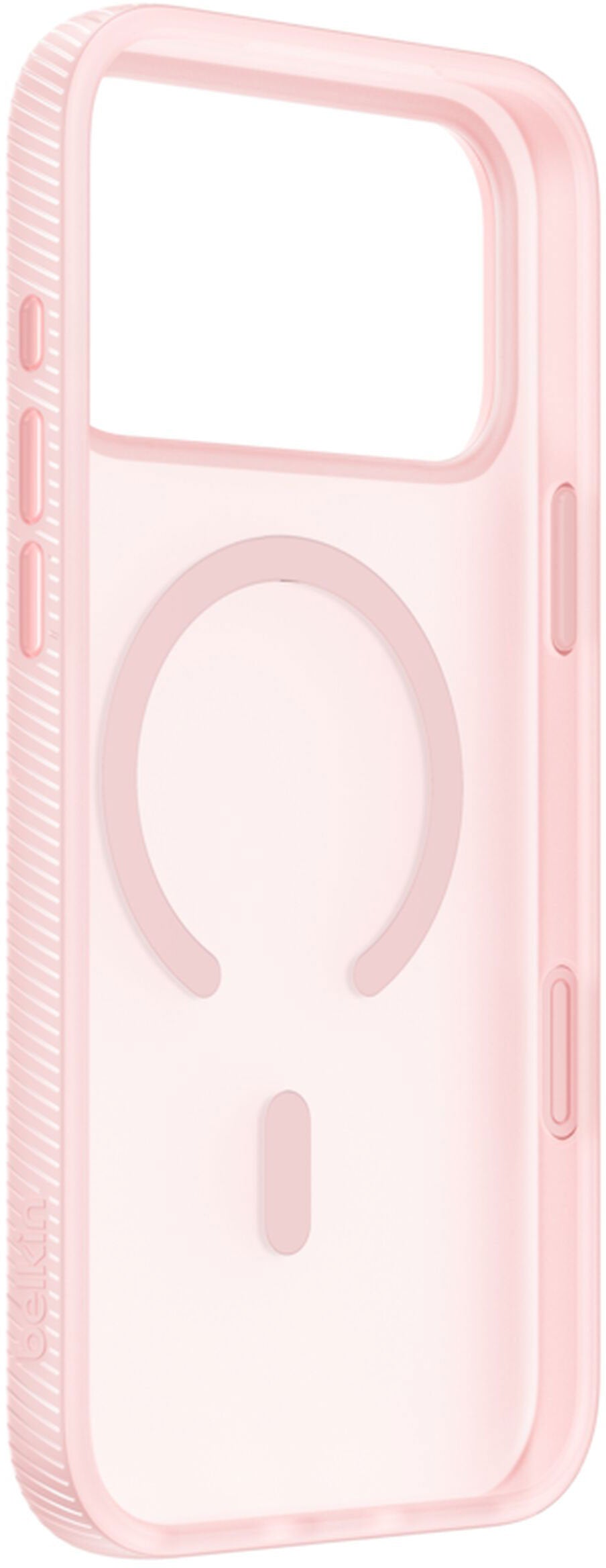 Husa MagSafe pentru Apple iPhone 17 Pro Max, Belkin, SheerForce Grip, Roz MSA036hqPK