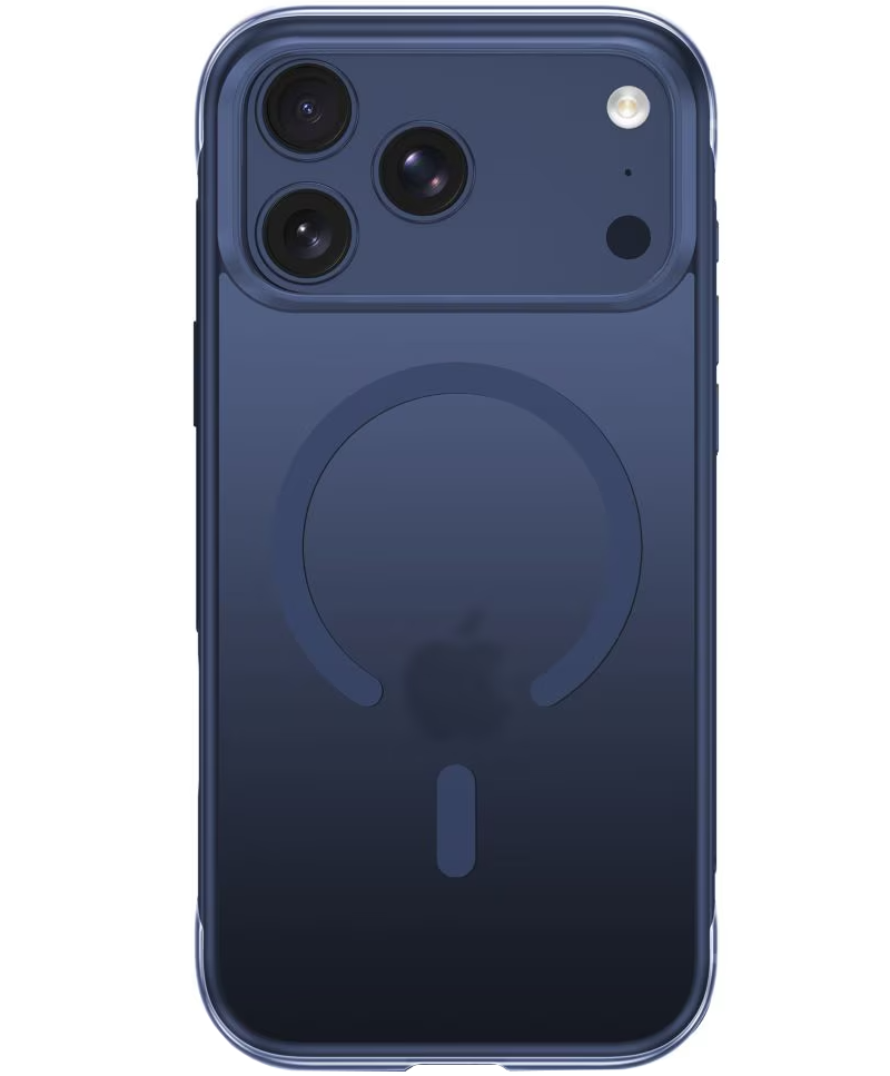 Husa MagSafe pentru Apple iPhone 18 Pro / 17 Pro, Tech-Protect, MagAir CC, Bleumarin Mata