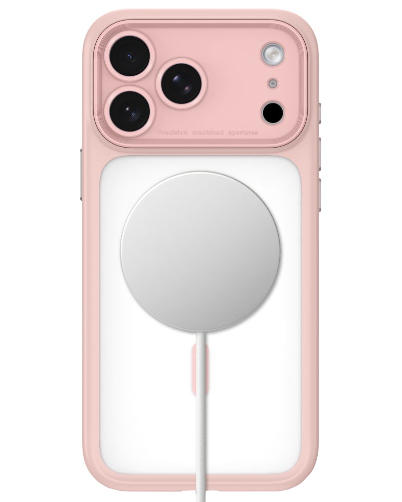 Husa MagSafe pentru Apple iPhone 18 Pro / 17 Pro, Tech-Protect, MagPeak CC, Roz Mata