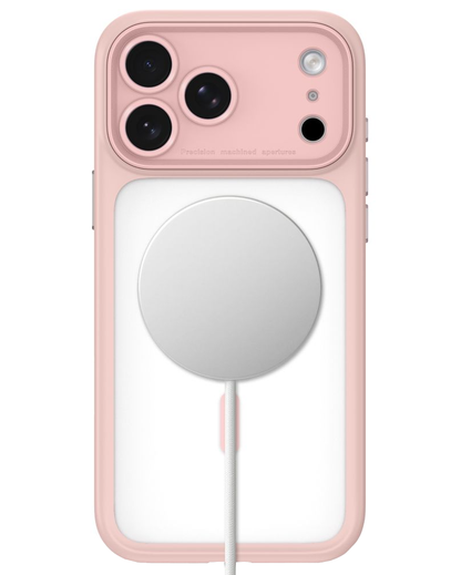 Husa MagSafe pentru Apple iPhone 18 Pro / 17 Pro, Tech-Protect, MagPeak CC, Roz Mata