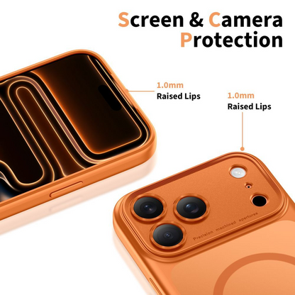 Husa MagSafe pentru Apple iPhone 17 Pro, Tech-Protect, MagPeak, Portocalie Mata