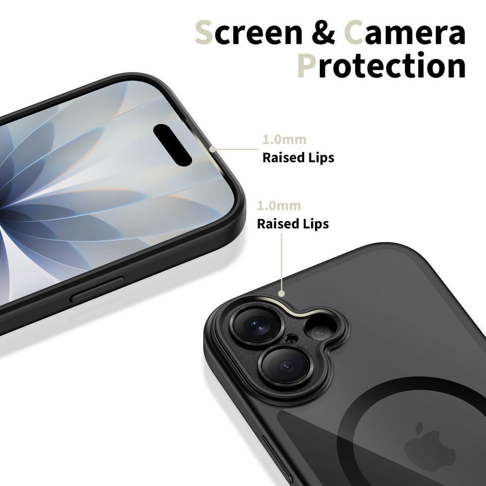 Husa MagSafe pentru Apple iPhone 17, Tech-Protect, MagPeak, Neagra