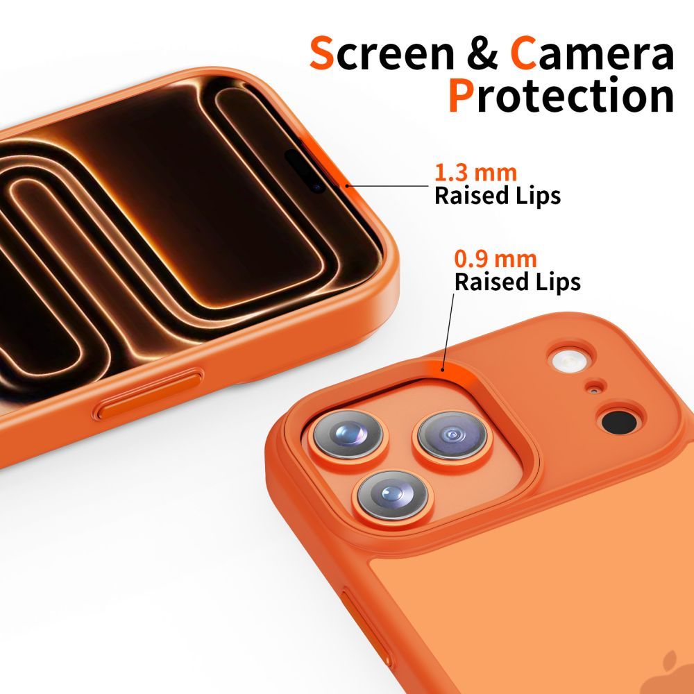 Husa pentru Apple iPhone 17 Pro, Tech-Protect, Magmat, Portocalie Mata