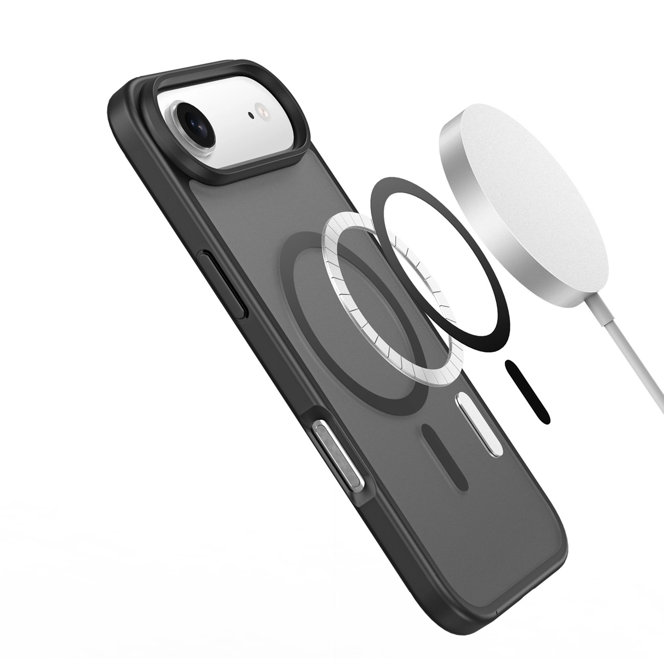 Husa MagSafe pentru Apple iPhone 17 Air, DUX DUCIS, Yind, Neagra