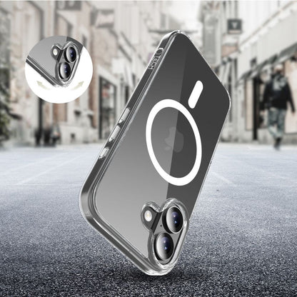 Husa MagSafe pentru Apple iPhone 17, Tech-Protect, Flexair Hybrid CC, Transparenta