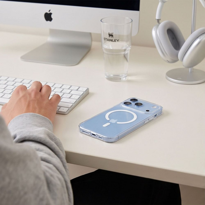 Husa MagSafe pentru Apple iPhone 18 Pro / 17 Pro, Tech-Protect, Flexair, Transparenta