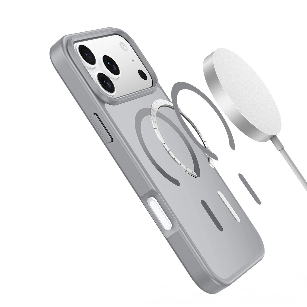Husa MagSafe pentru Apple iPhone 17 Pro, DUX DUCIS, Yind, Gri