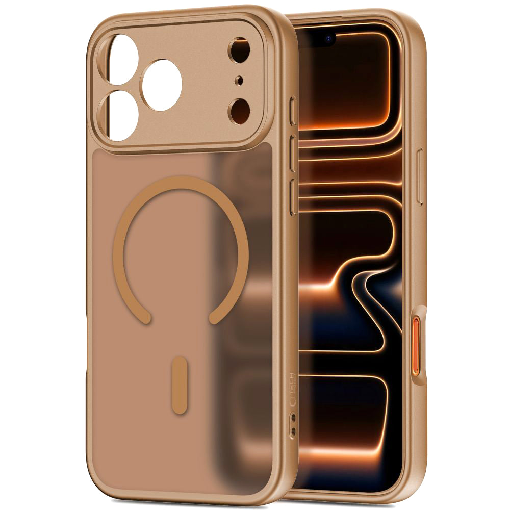 Husa MagSafe pentru Apple iPhone 17 Pro Max, Tech-Protect, BasicMag, Maro Mata