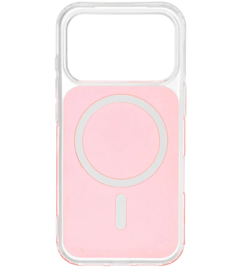Husa MagSafe pentru Apple iPhone 17e / 16e, OEM, Clear Fusion Mag Cover, Portocalie