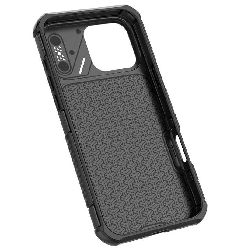 Husa MagSafe pentru Apple iPhone 18 Pro / 17 Pro, OEM, Carbon and Corner Protection, Mov