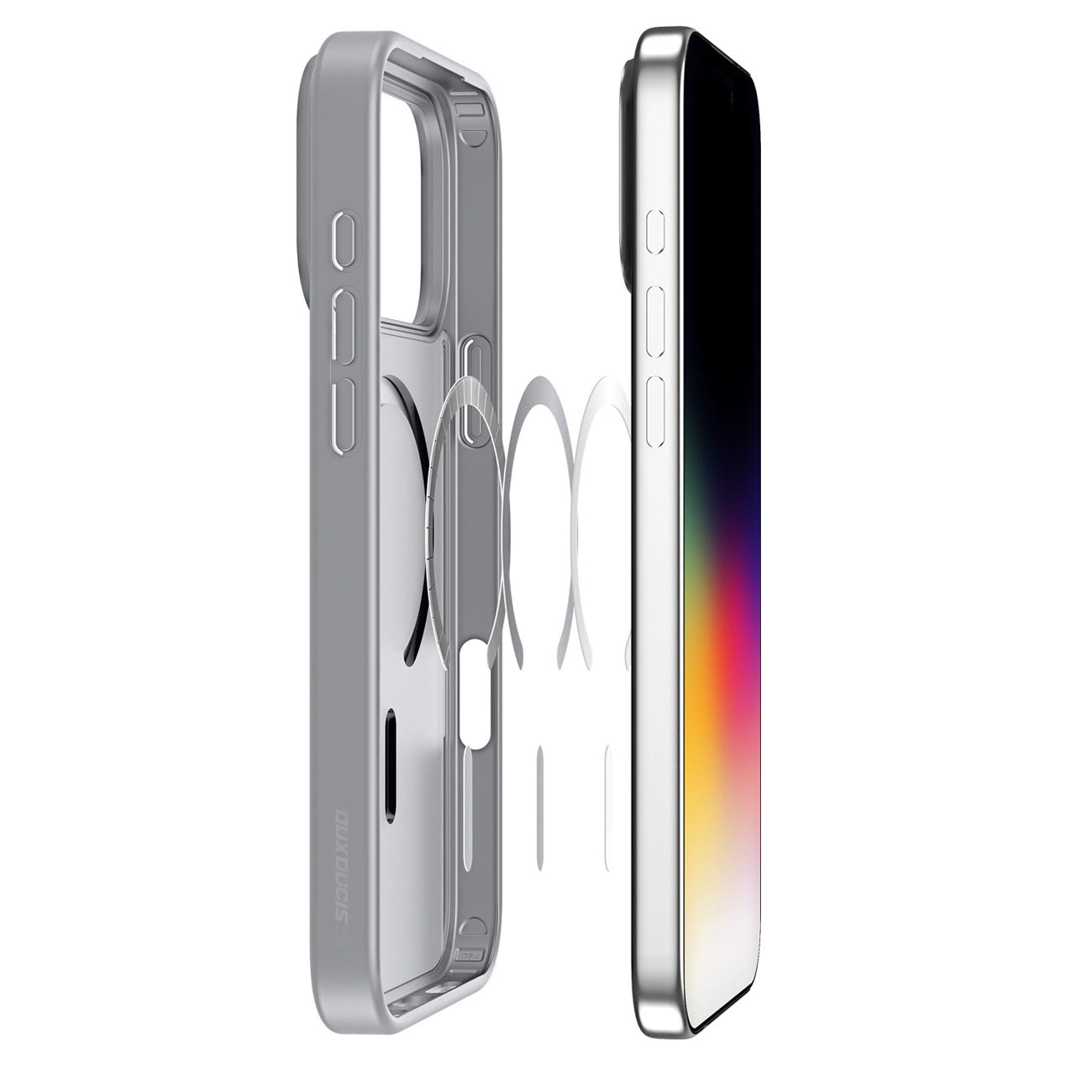 Husa MagSafe pentru Apple iPhone 17 Pro, DUX DUCIS, Yind, Gri