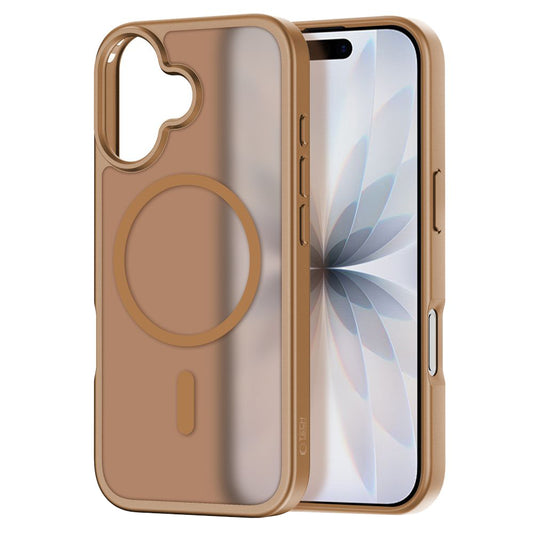 Husa MagSafe pentru Apple iPhone 17, Tech-Protect, BasicMag, Maro
