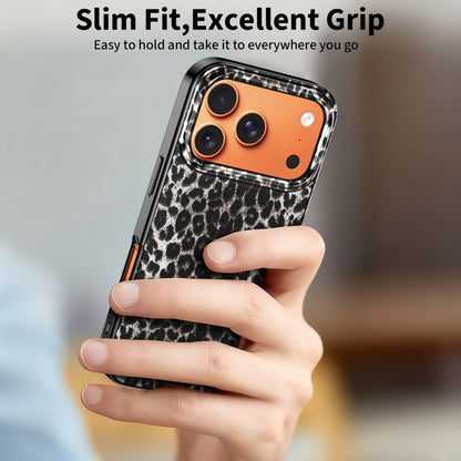 Husa MagSafe pentru Apple iPhone 17 Pro, Tech-Protect, Lamano Leopard, Neagra