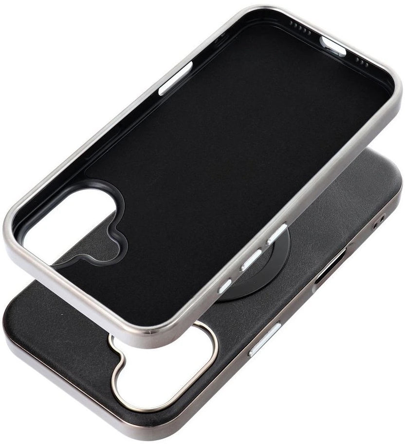 Husa MagSafe pentru Apple iPhone 16 Pro, OEM, Gentleman Mag, Neagra