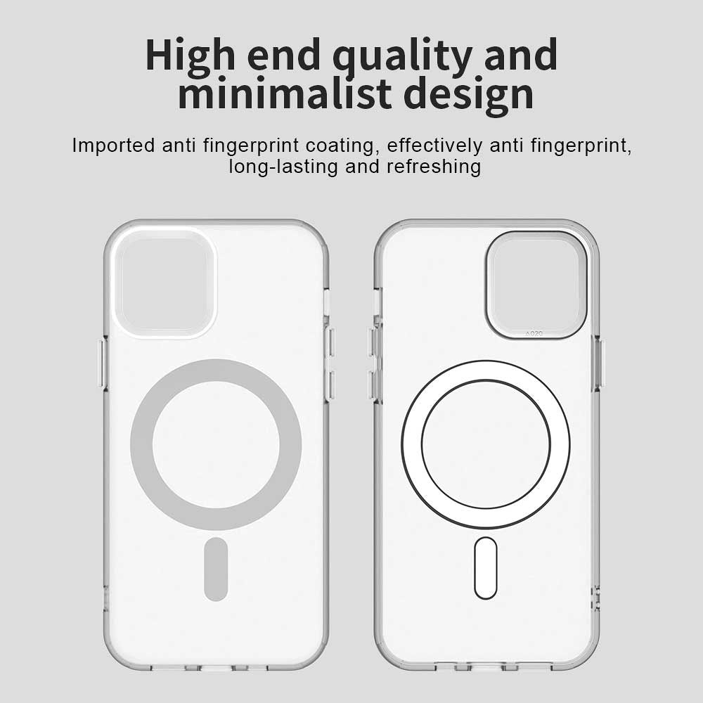 Husa MagSafe pentru Apple iPhone 12 / 12 Pro, Techsuit, CandyCase, Alba