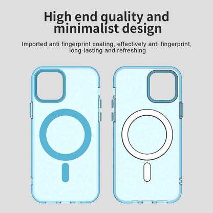 Husa MagSafe pentru Apple iPhone 12 / 12 Pro, Techsuit, CandyCase, Albastra