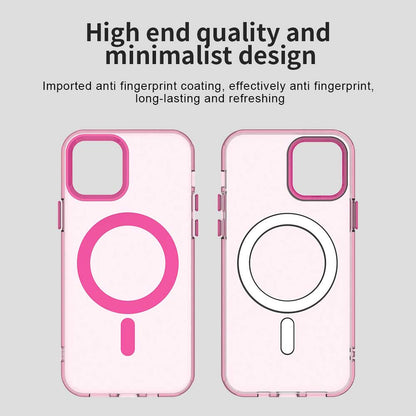 Husa MagSafe pentru Apple iPhone 12 / 12 Pro, Techsuit, CandyCase, Roz