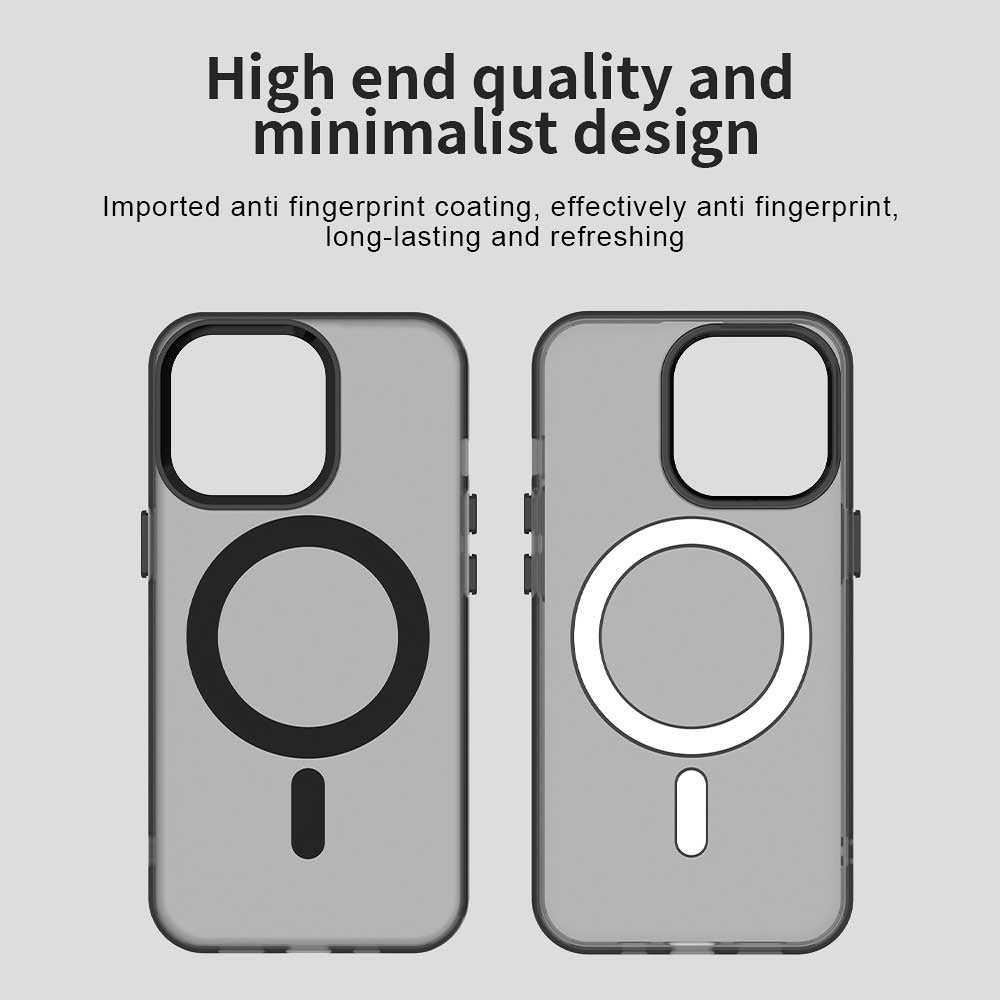 Husa MagSafe pentru Apple iPhone 12 Pro Max, Techsuit, CandyCase, Neagra