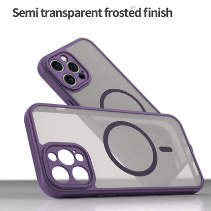 Husa MagSafe pentru Apple iPhone 12 Pro, Techsuit, HaloFrost II, Mov