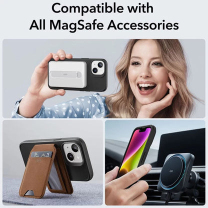 Husa MagSafe pentru Apple iPhone 14 / 13, ESR, Classic Hybrid, Neagra