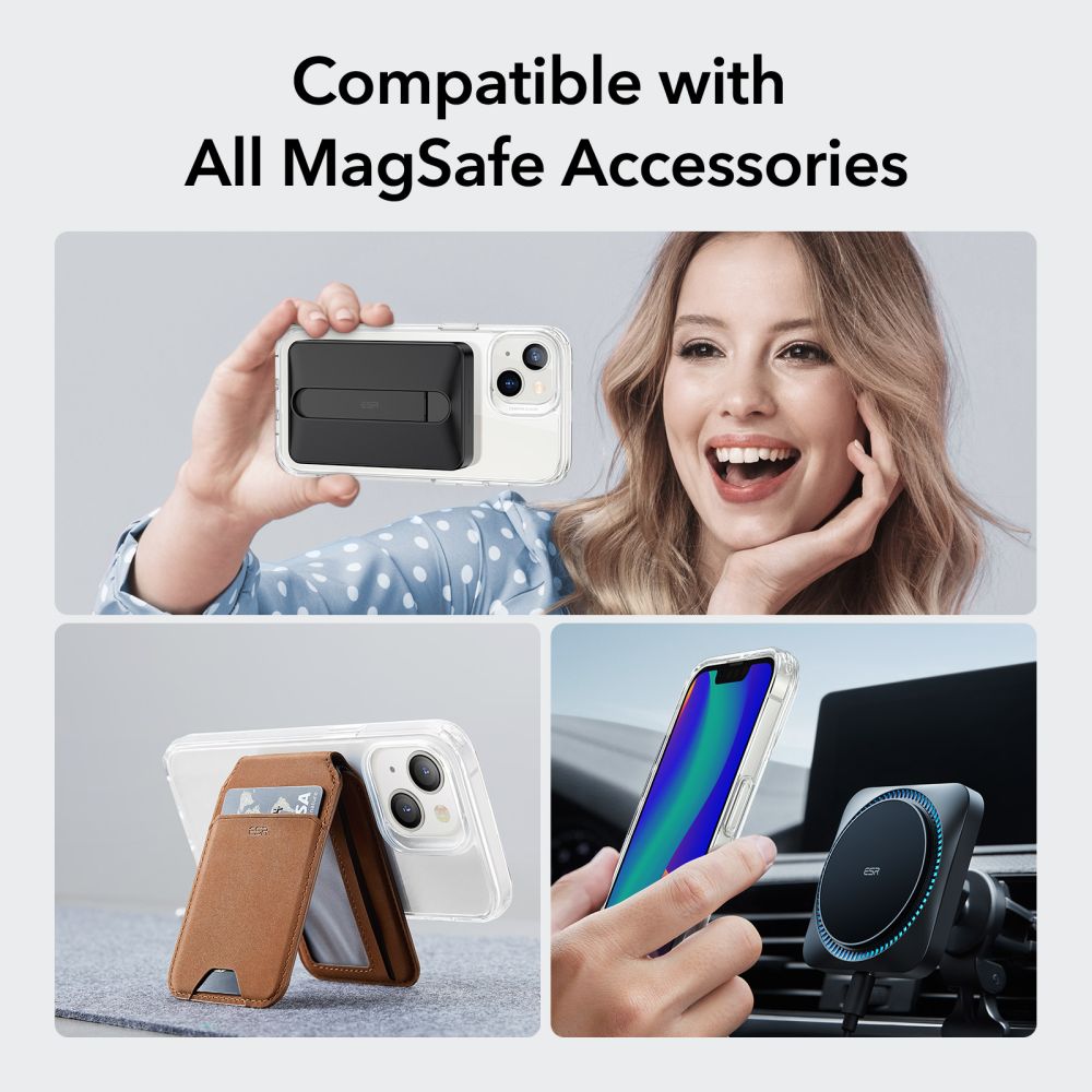 Husa MagSafe pentru Apple iPhone 14 / 13, ESR, Classic Hybrid, Transparenta