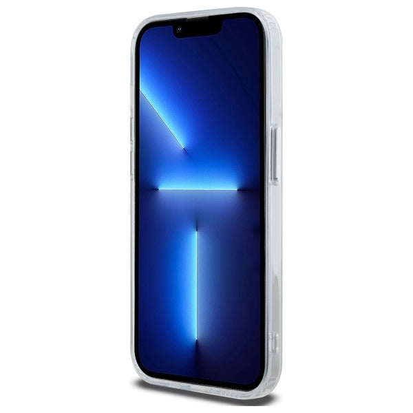 Husa MagSafe pentru Apple iPhone 13 Pro Max, Karl Lagerfeld, IML Metal Choupette's Head, Alba