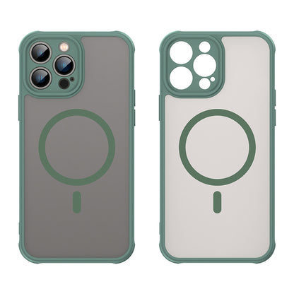 Husa MagSafe pentru Apple iPhone 13 Pro Max, Techsuit, HaloFrost II, Verde