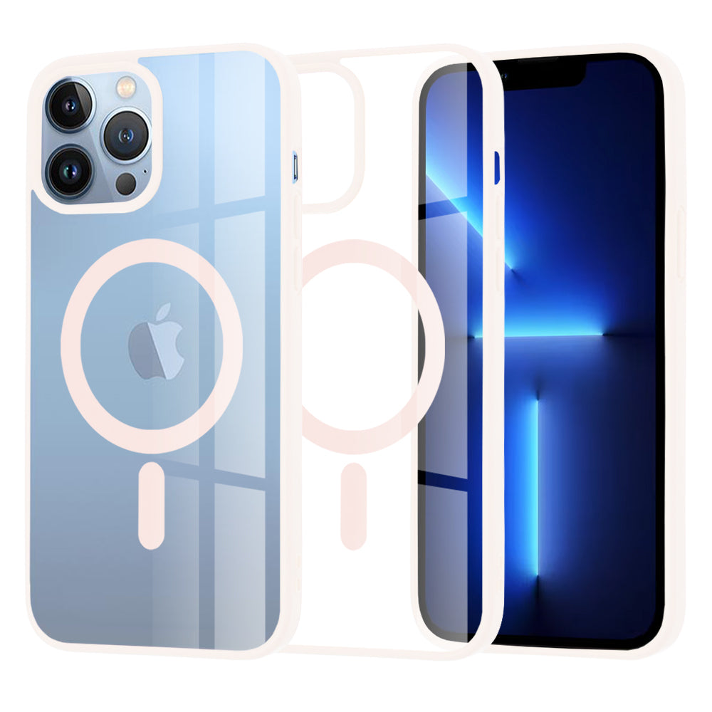 Husa MagSafe pentru Apple iPhone 13 Pro Max, Techsuit, Pro, Roz