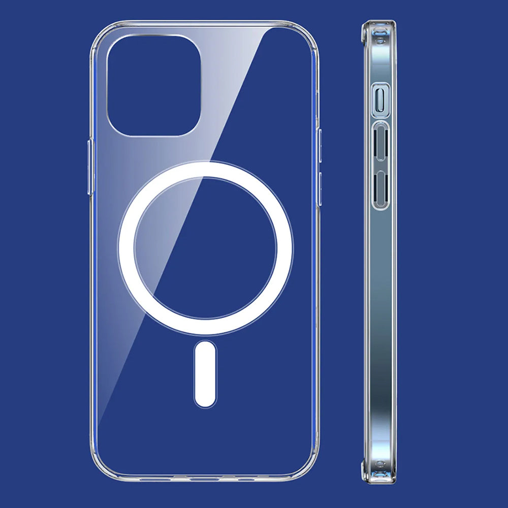 Husa MagSafe pentru Apple iPhone 13 Pro, Techsuit, Pro, Transparenta