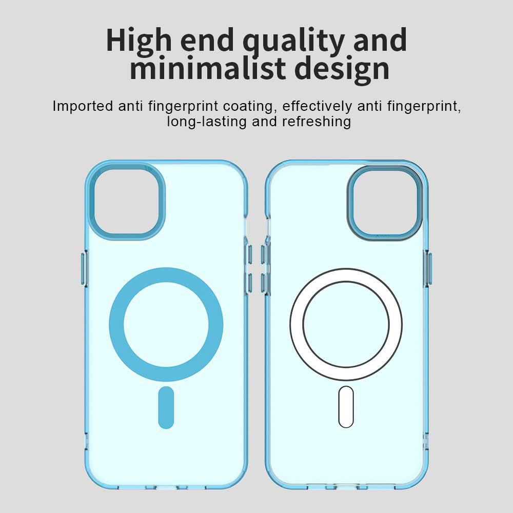 Husa MagSafe pentru Apple iPhone 13, Techsuit, CandyCase, Albastra