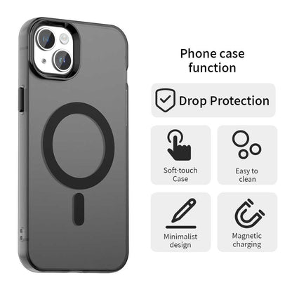 Husa MagSafe pentru Apple iPhone 13, Techsuit, CandyCase, Neagra