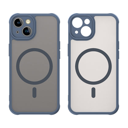 Husa MagSafe pentru Apple iPhone 13, Techsuit, HaloFrost II, Bleumarin
