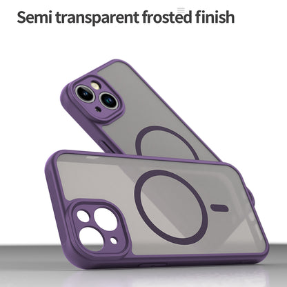 Husa MagSafe pentru Apple iPhone 13, Techsuit, HaloFrost II, Mov