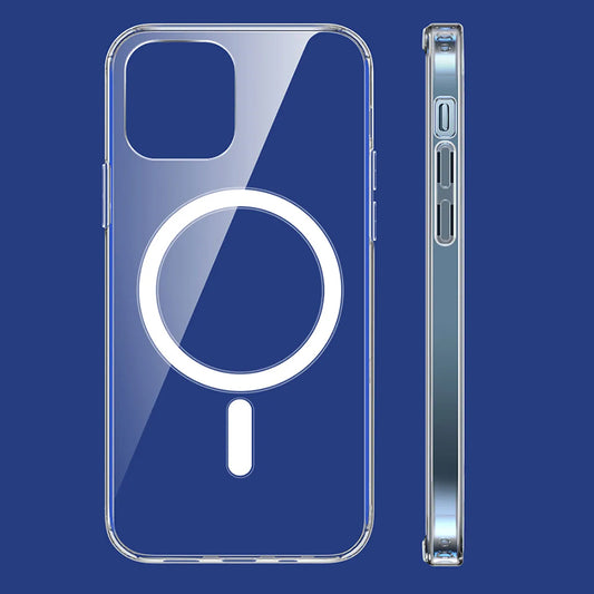 Husa MagSafe pentru Apple iPhone 13, Techsuit, Pro, Transparenta