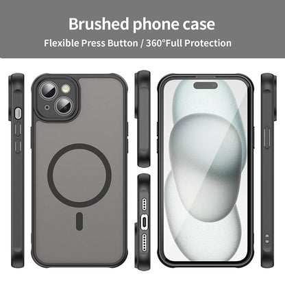 Husa MagSafe pentru Apple iPhone 14 Plus, Techsuit, HaloFrost II, Neagra
