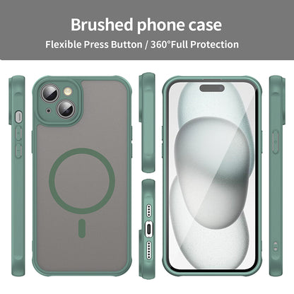 Husa MagSafe pentru Apple iPhone 14 Plus, Techsuit, HaloFrost II, Verde