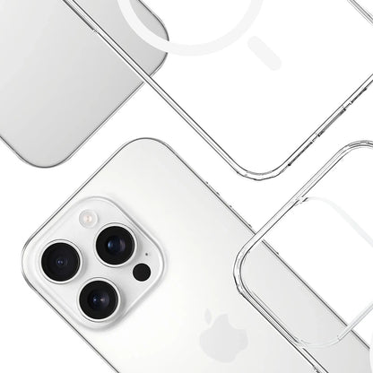 Husa MagSafe pentru Apple iPhone 14 Pro, 3MK, Armor MagCase, Transparenta