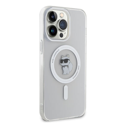 Husa MagSafe pentru Apple iPhone 14 Pro Max, Karl Lagerfeld, IML Choupette, Transparenta