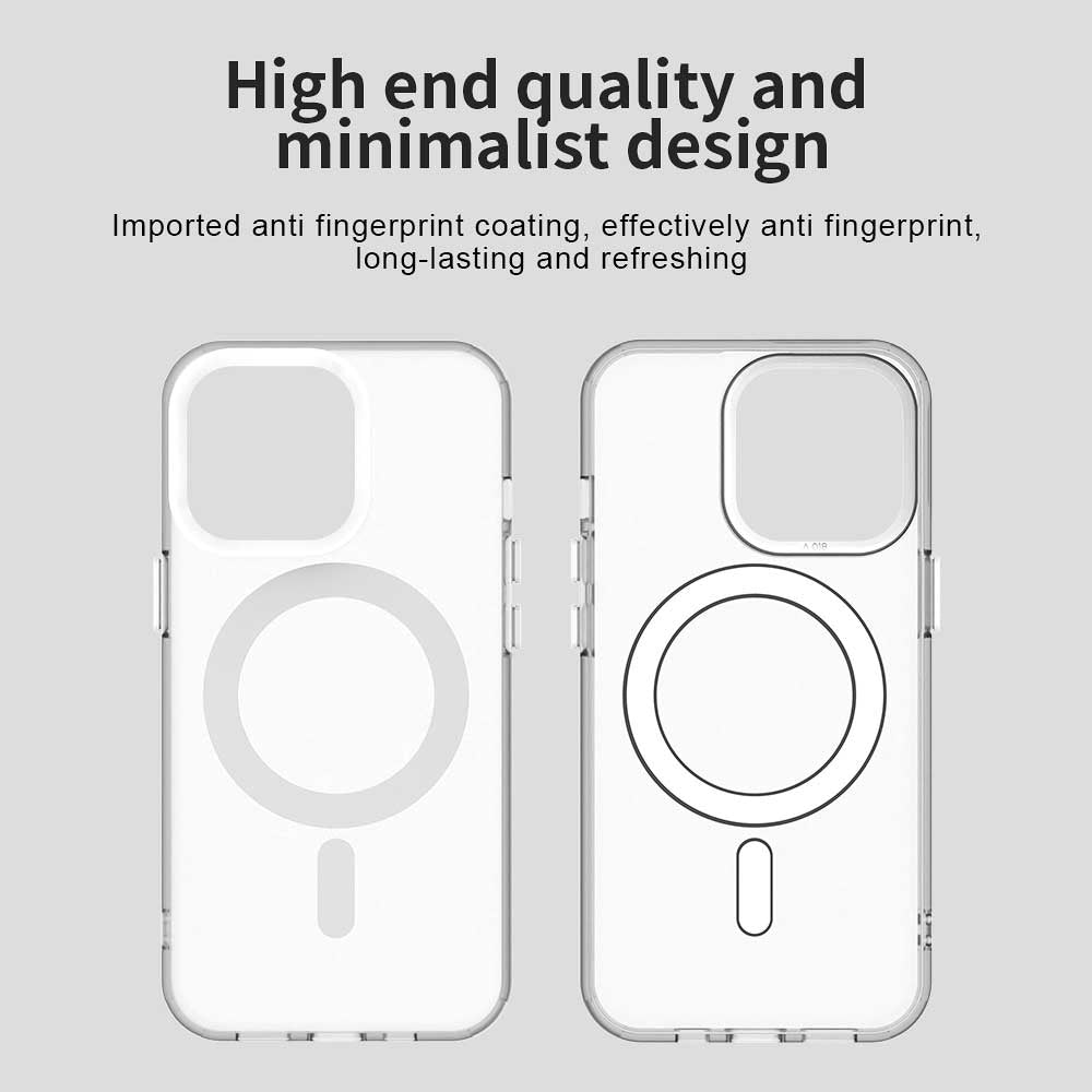 Husa MagSafe pentru Apple iPhone 14 Pro Max, Techsuit, CandyCase, Alba