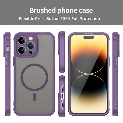 Husa MagSafe pentru Apple iPhone 14 Pro Max, Techsuit, HaloFrost II, Mov