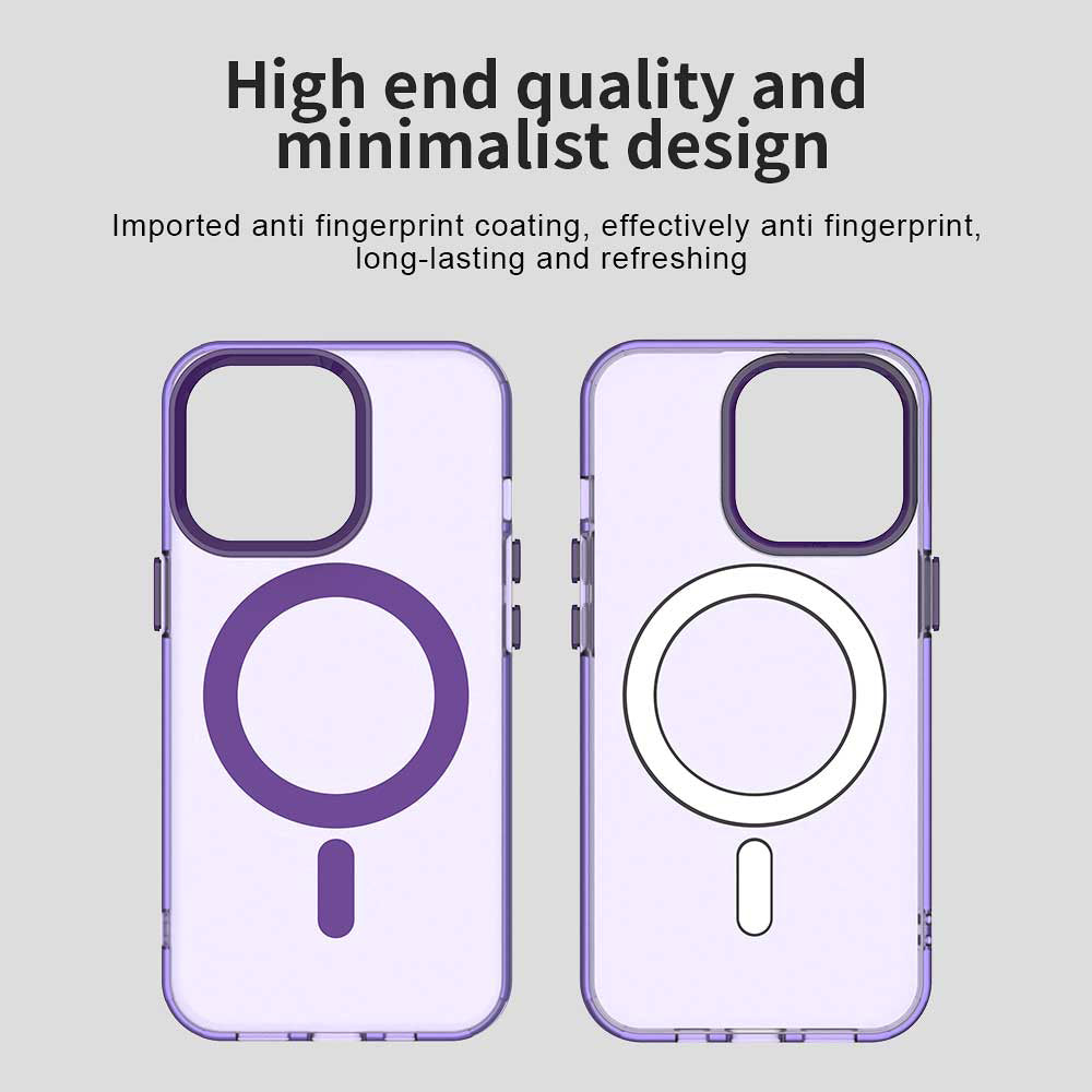 Husa MagSafe pentru Apple iPhone 14 Pro, Techsuit, CandyCase, Mov